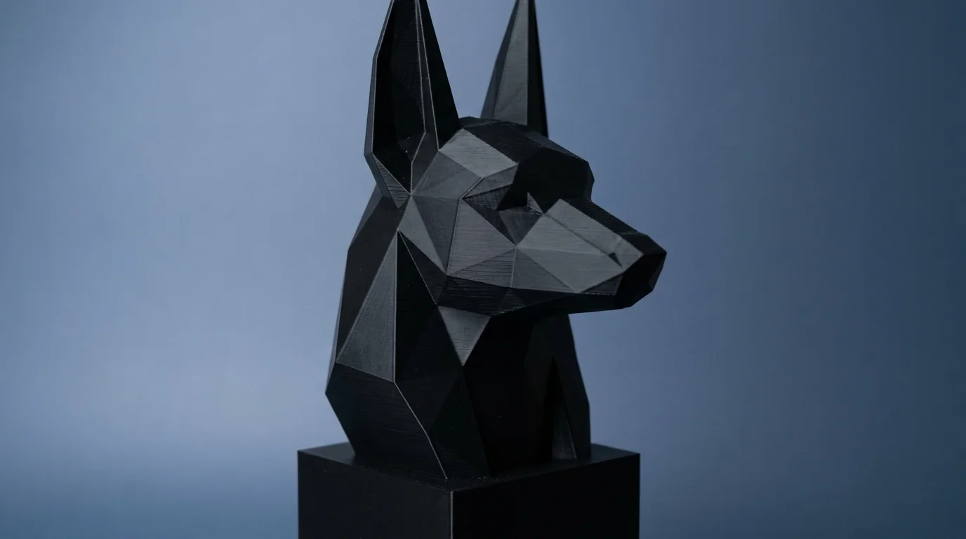 Busto de Anúbis low poly